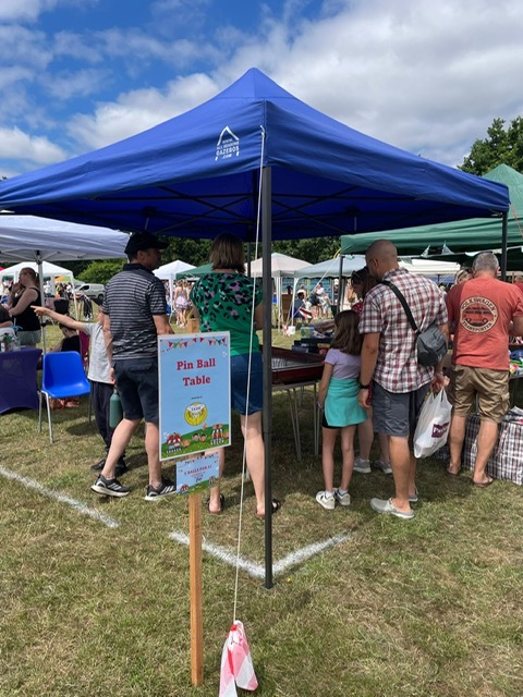 The busy Pin Ball Table